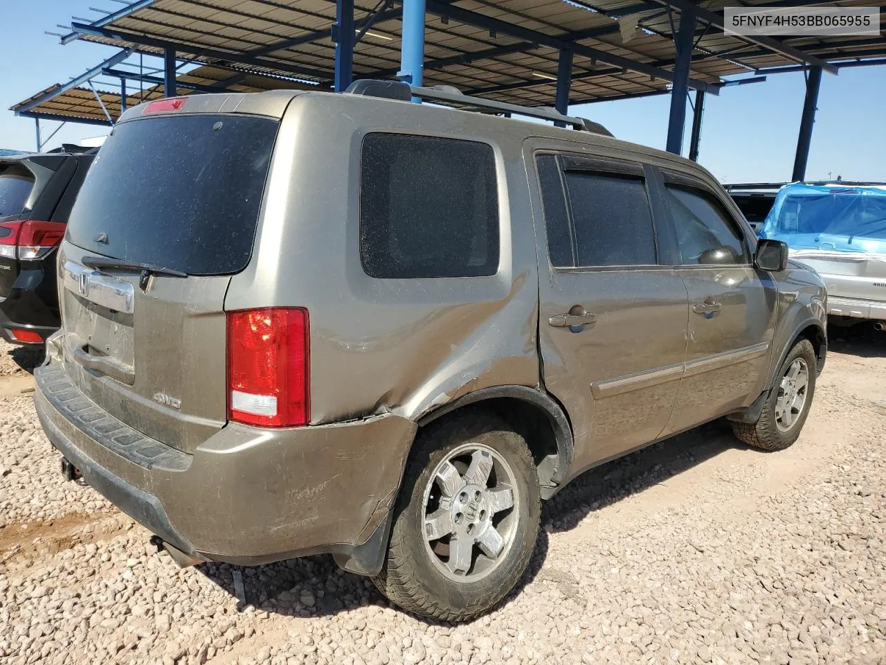 2011 Honda Pilot Exl VIN: 5FNYF4H53BB065955 Lot: 74826764