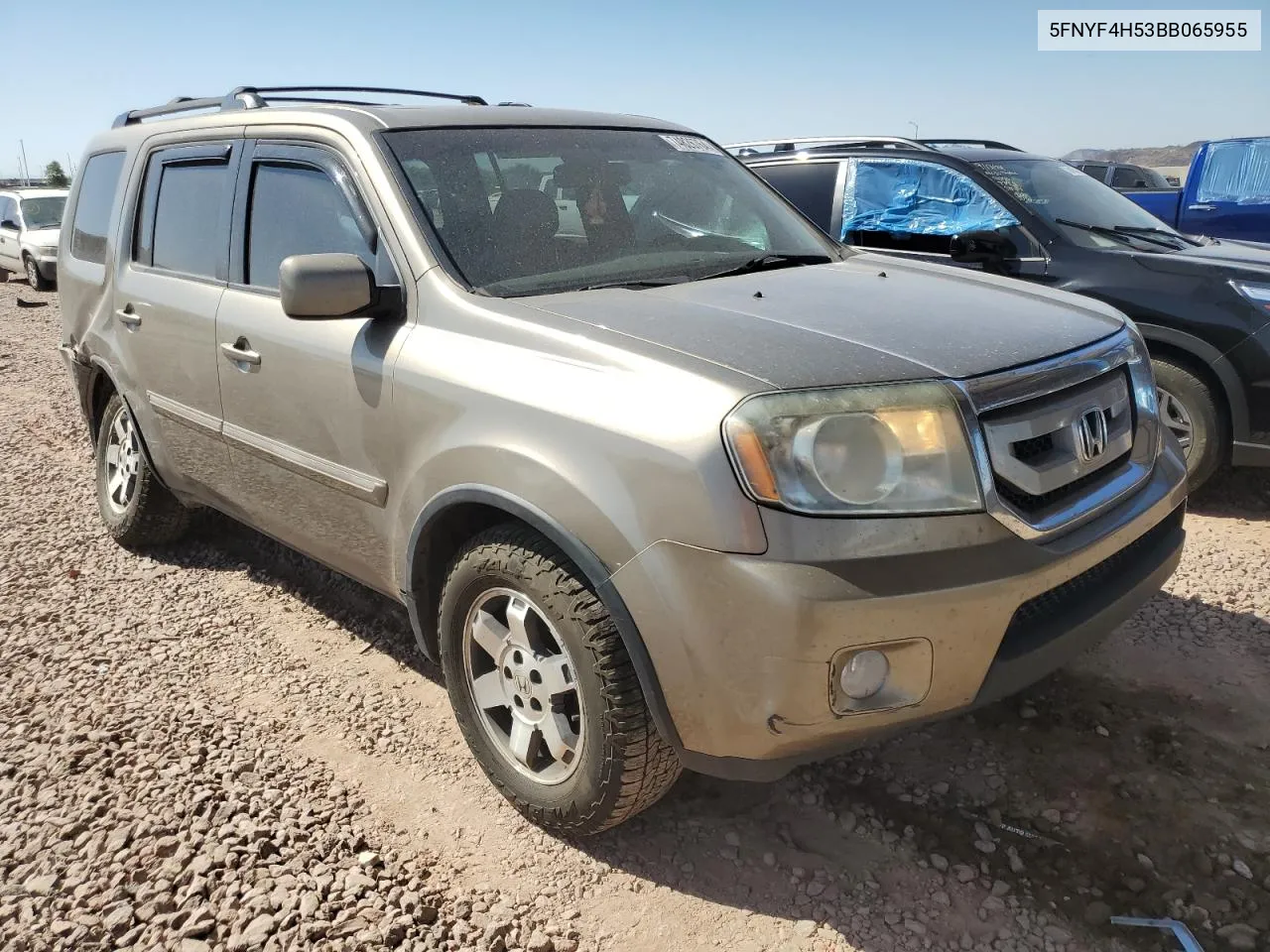 2011 Honda Pilot Exl VIN: 5FNYF4H53BB065955 Lot: 74826764