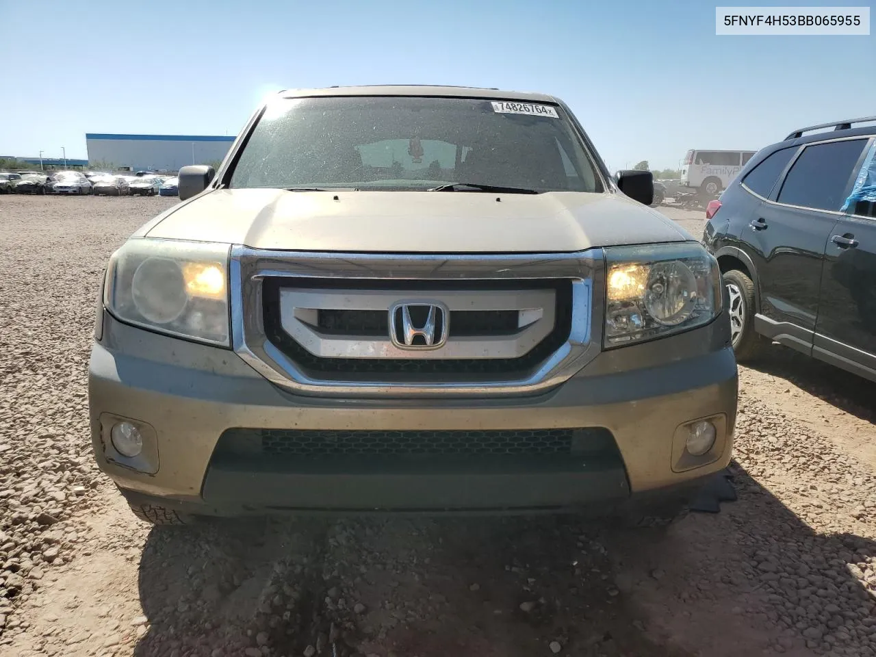 2011 Honda Pilot Exl VIN: 5FNYF4H53BB065955 Lot: 74826764