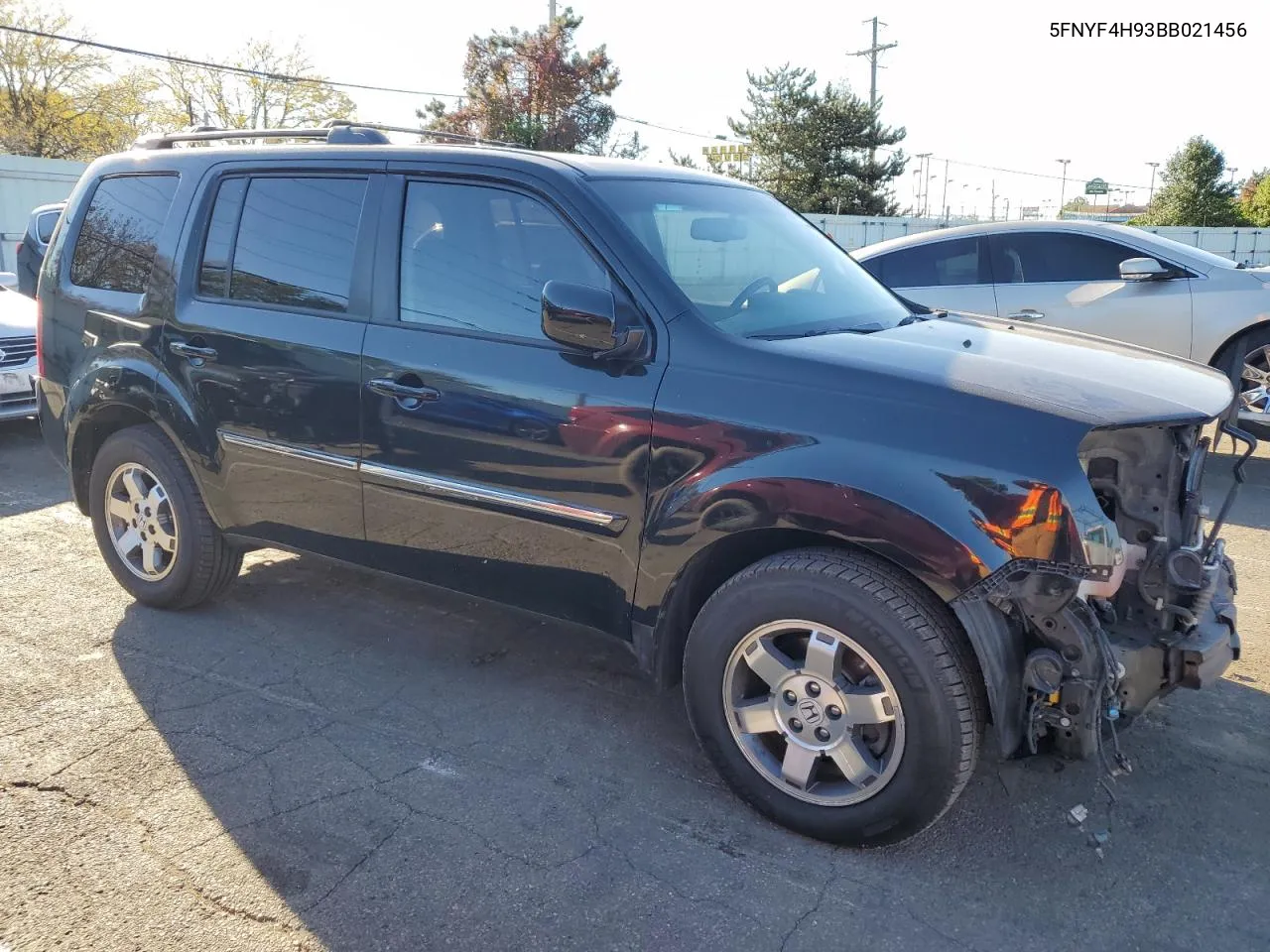 2011 Honda Pilot Touring VIN: 5FNYF4H93BB021456 Lot: 74984324