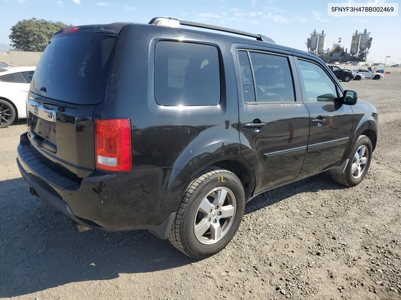 2011 Honda Pilot Ex VIN: 5FNYF3H47BB002469 Lot: 75268174