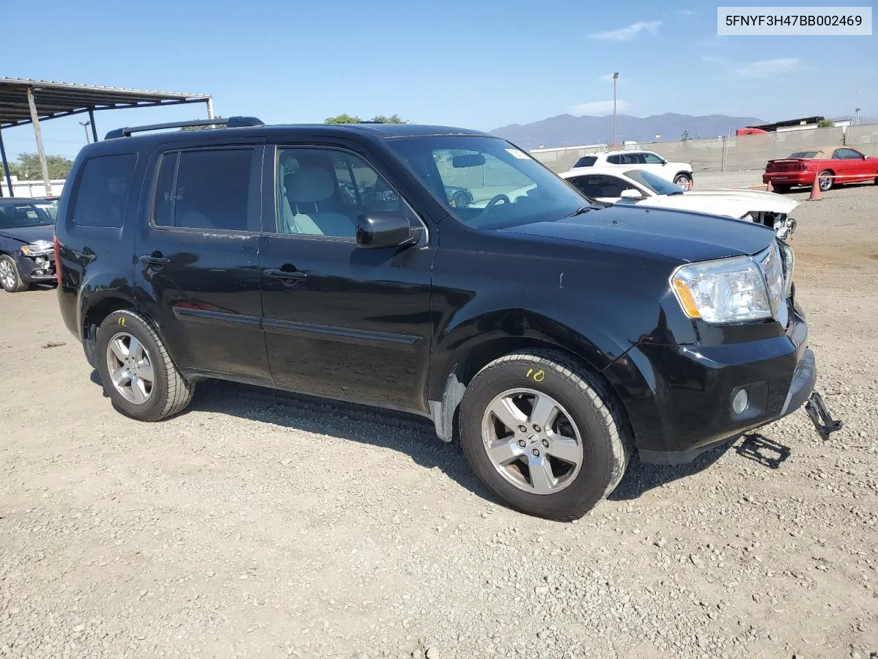 2011 Honda Pilot Ex VIN: 5FNYF3H47BB002469 Lot: 75268174