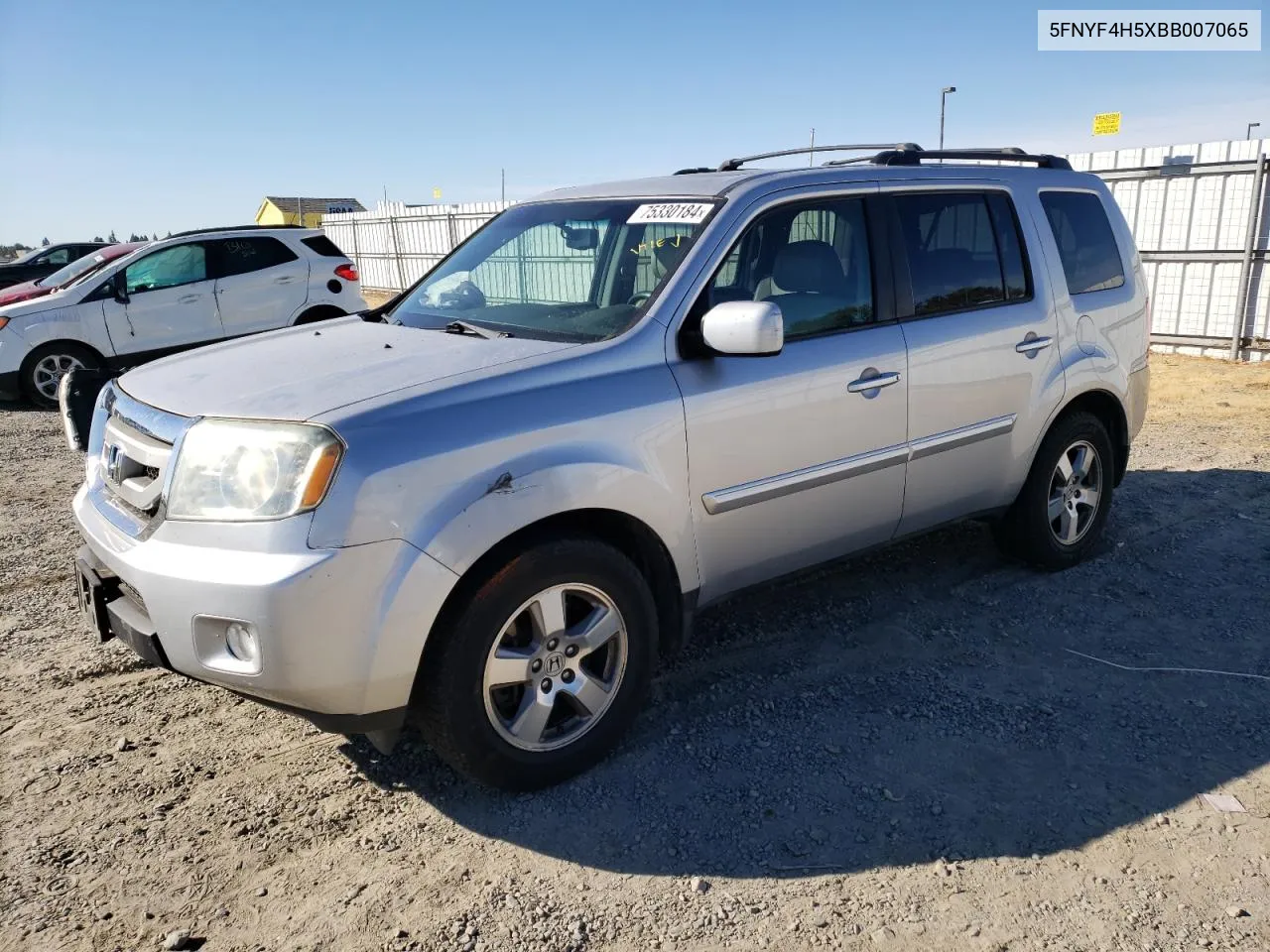 2011 Honda Pilot Exl VIN: 5FNYF4H5XBB007065 Lot: 75330184