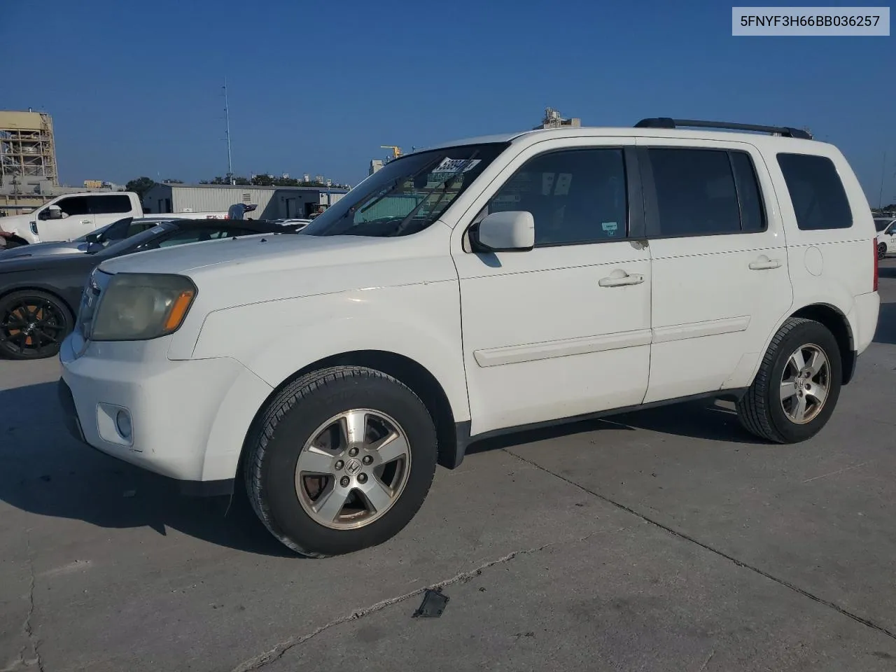 2011 Honda Pilot Exl VIN: 5FNYF3H66BB036257 Lot: 75389474