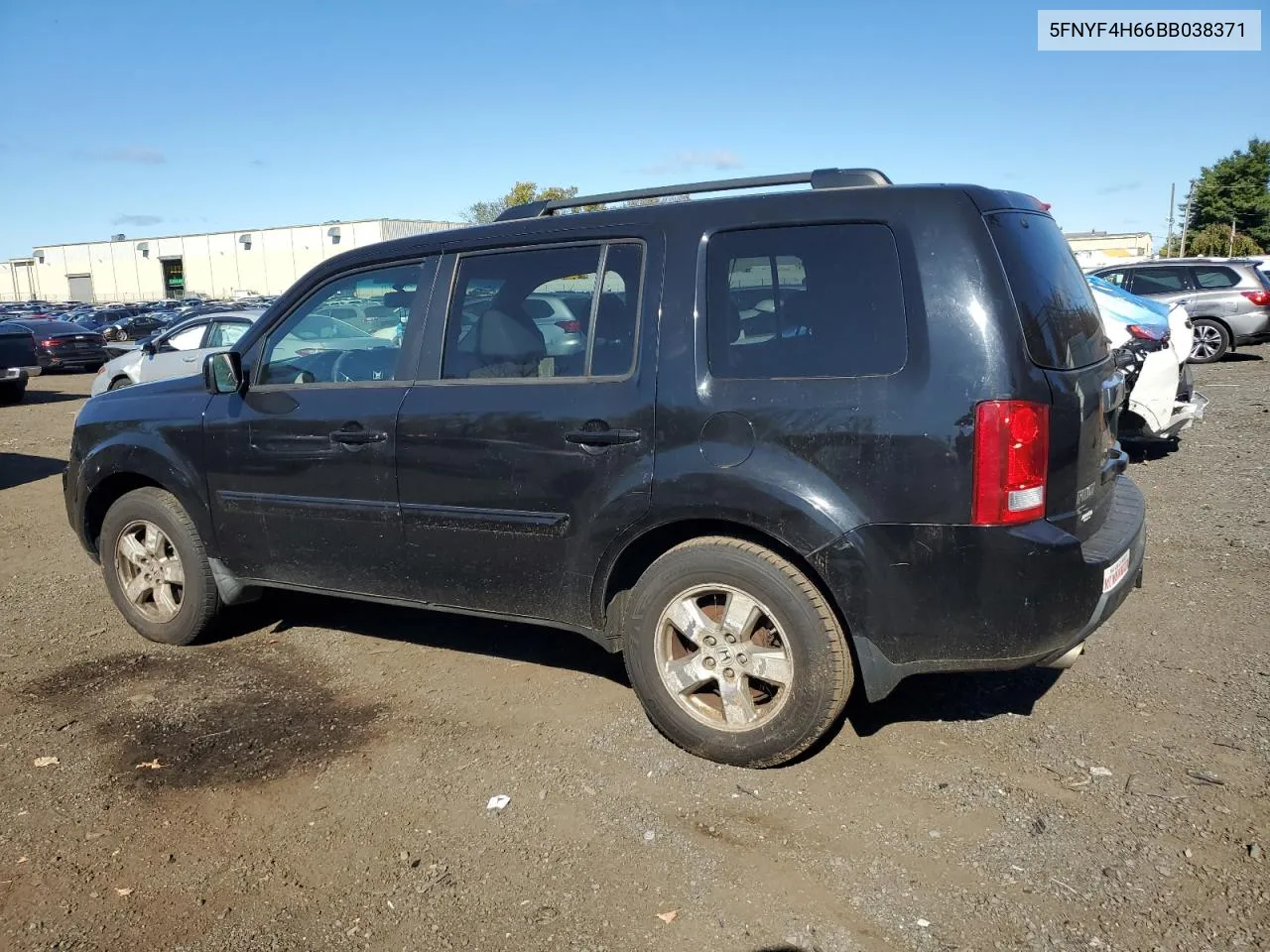 2011 Honda Pilot Exl VIN: 5FNYF4H66BB038371 Lot: 75408684