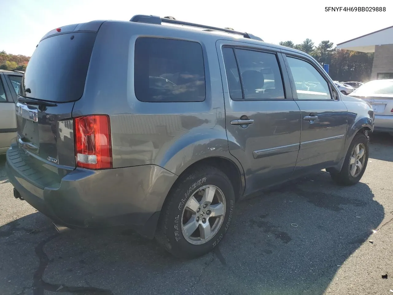 2011 Honda Pilot Exl VIN: 5FNYF4H69BB029888 Lot: 75475874