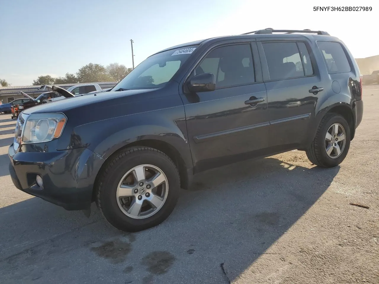 2011 Honda Pilot Exl VIN: 5FNYF3H62BB027989 Lot: 75484604