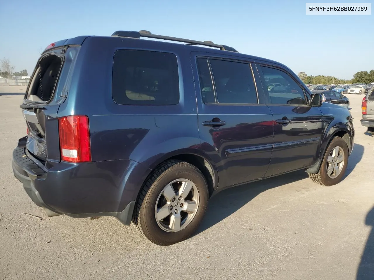 2011 Honda Pilot Exl VIN: 5FNYF3H62BB027989 Lot: 75484604