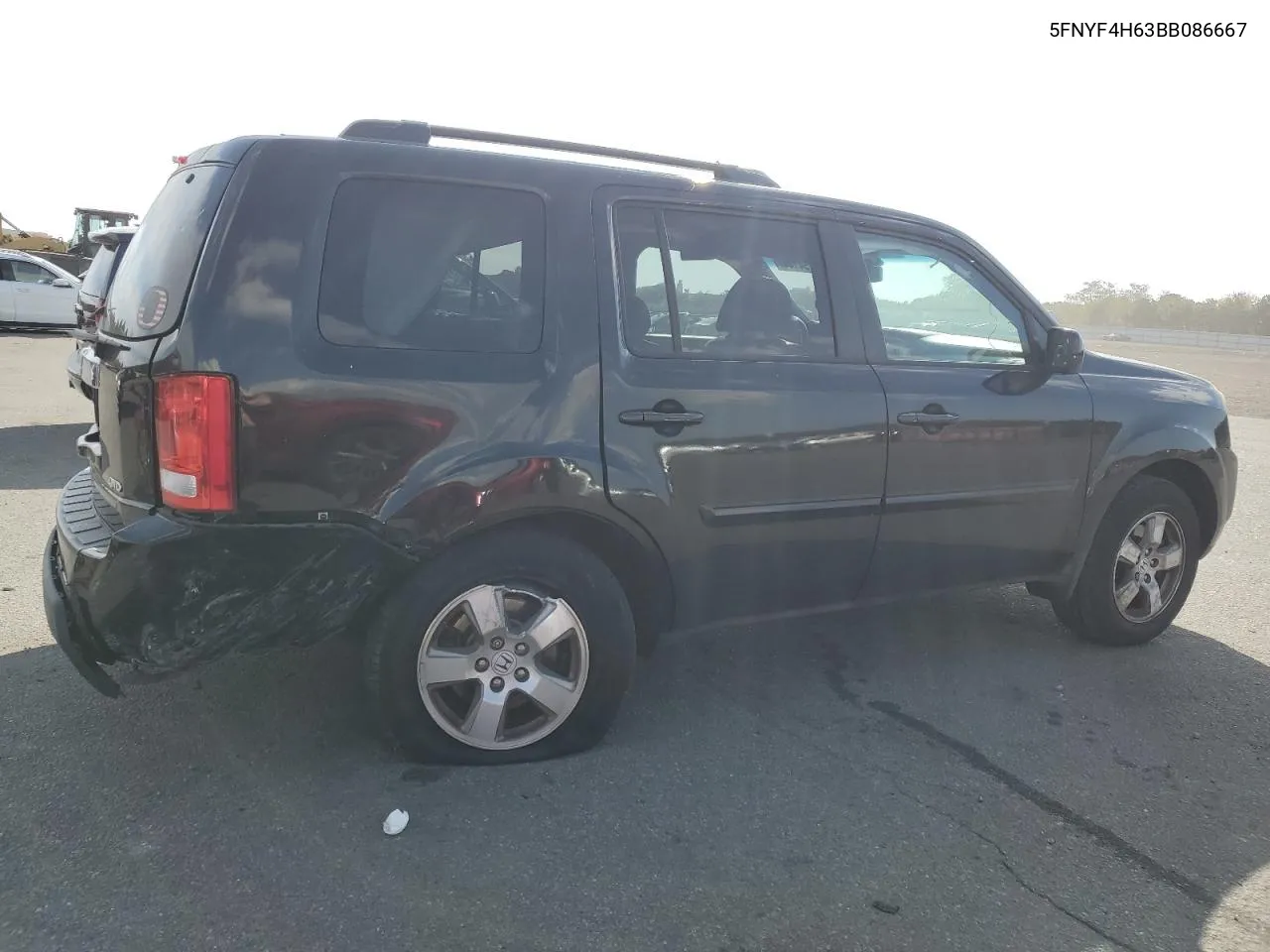 2011 Honda Pilot Exl VIN: 5FNYF4H63BB086667 Lot: 75754144