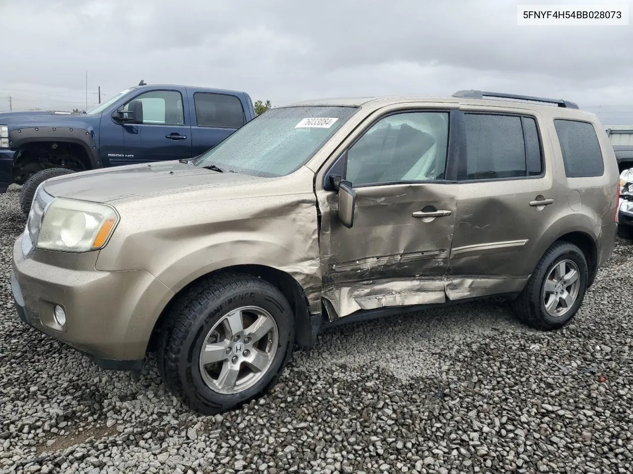 2011 Honda Pilot Exl VIN: 5FNYF4H54BB028073 Lot: 76033084