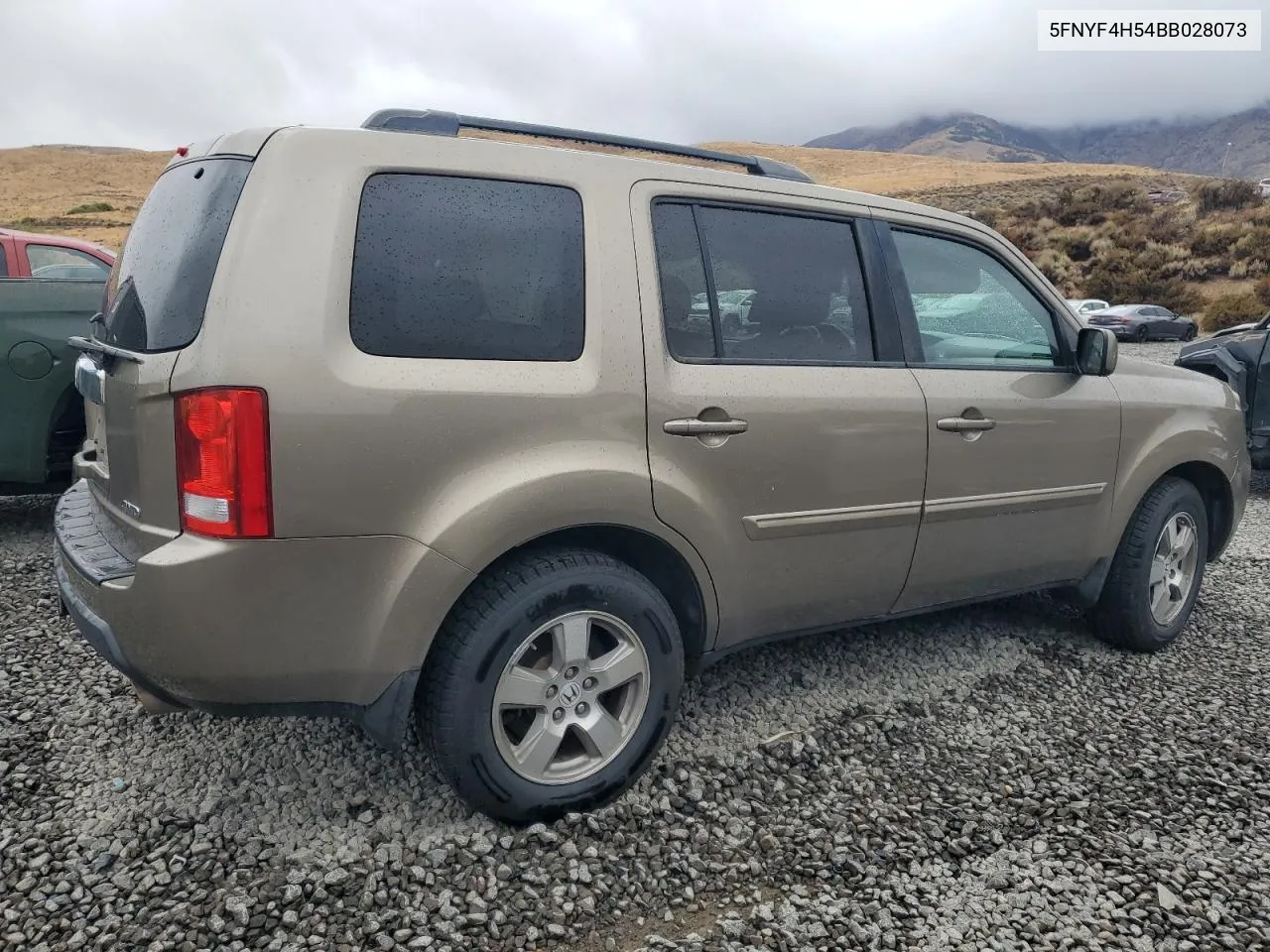 2011 Honda Pilot Exl VIN: 5FNYF4H54BB028073 Lot: 76033084