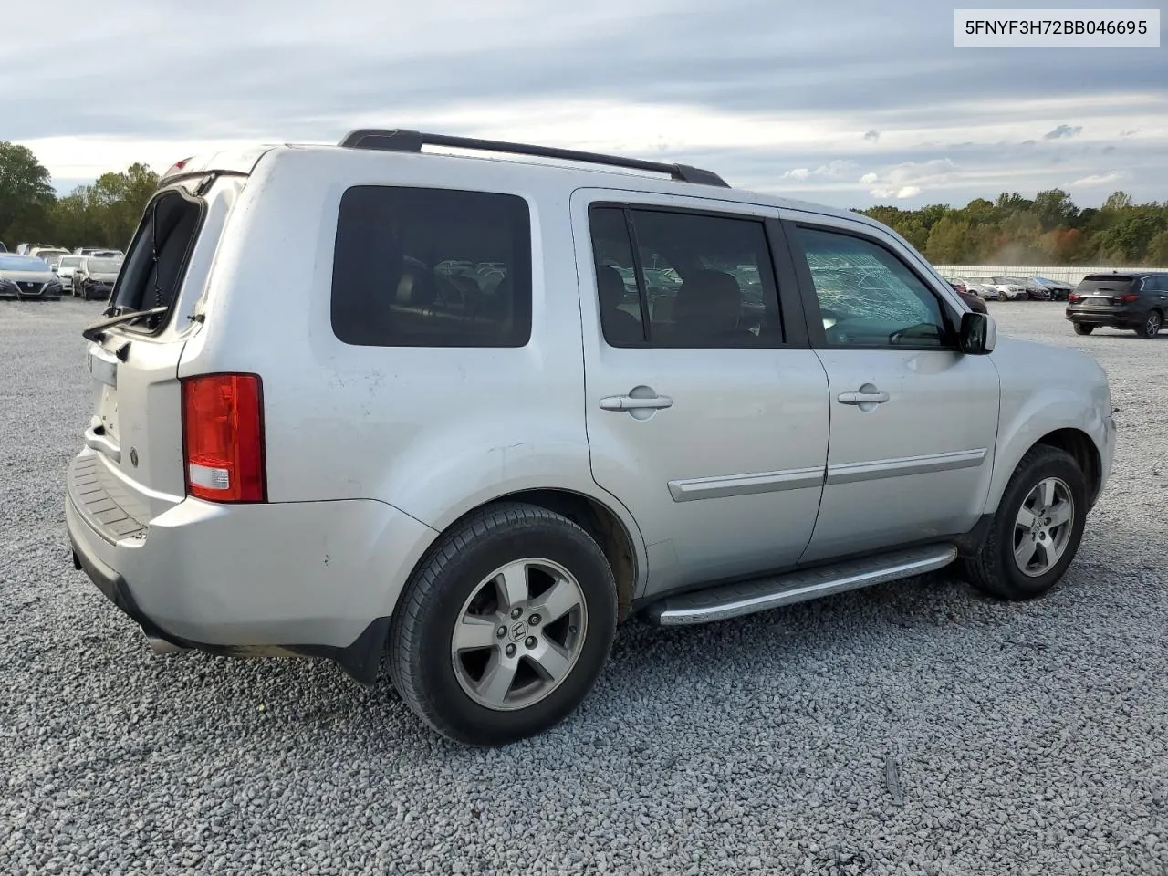 2011 Honda Pilot Exln VIN: 5FNYF3H72BB046695 Lot: 76086774