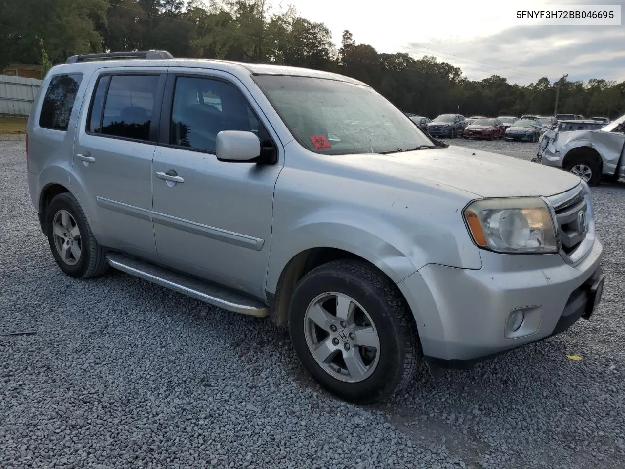 2011 Honda Pilot Exln VIN: 5FNYF3H72BB046695 Lot: 76086774