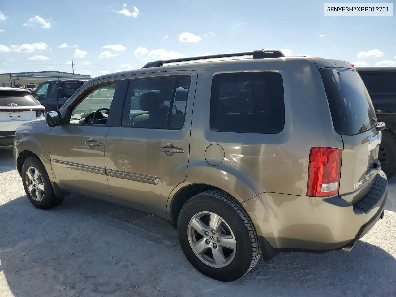 2011 Honda Pilot Exln VIN: 5FNYF3H7XBB012701 Lot: 76199344