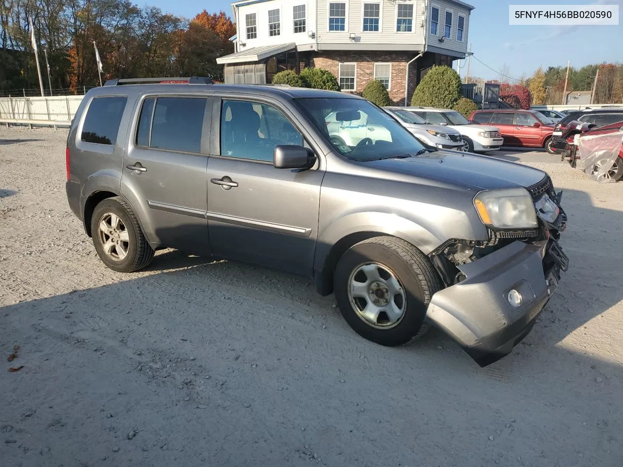 2011 Honda Pilot Exl VIN: 5FNYF4H56BB020590 Lot: 76252624