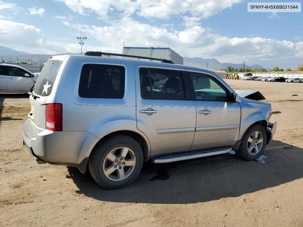 2011 Honda Pilot Exl VIN: 5FNYF4H5XBB031544 Lot: 76279884