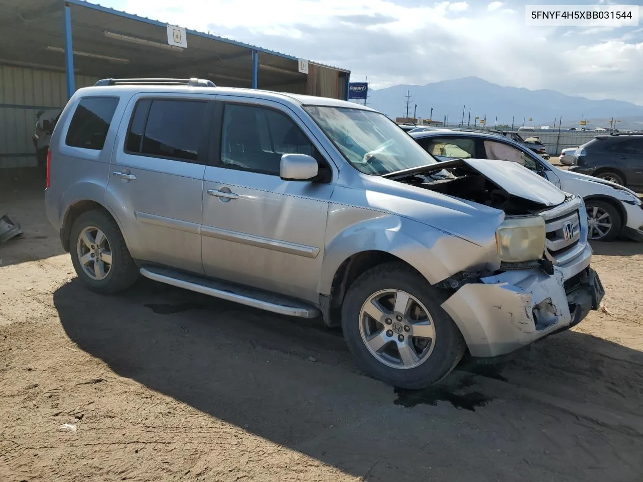 2011 Honda Pilot Exl VIN: 5FNYF4H5XBB031544 Lot: 76279884