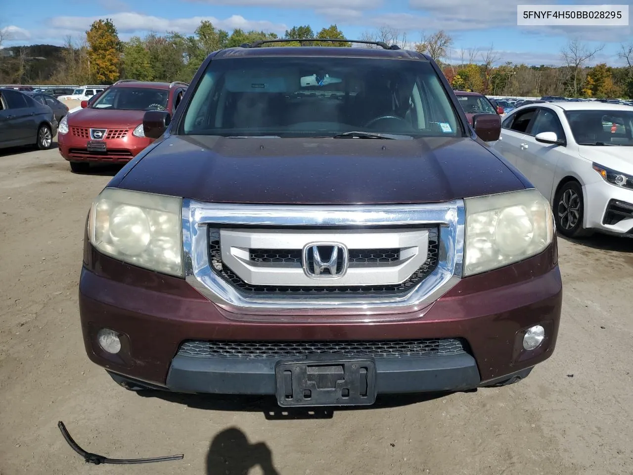 2011 Honda Pilot Exl VIN: 5FNYF4H50BB028295 Lot: 76589104