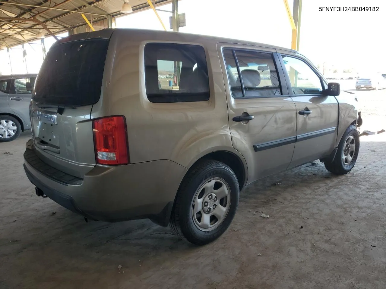 2011 Honda Pilot Lx VIN: 5FNYF3H24BB049182 Lot: 76770754