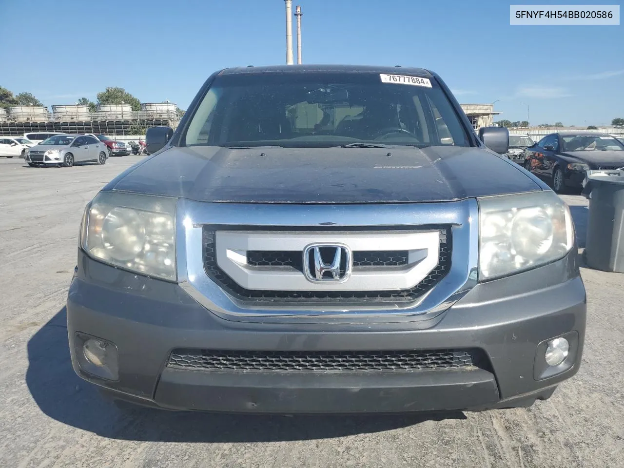 2011 Honda Pilot Exl VIN: 5FNYF4H54BB020586 Lot: 76777884