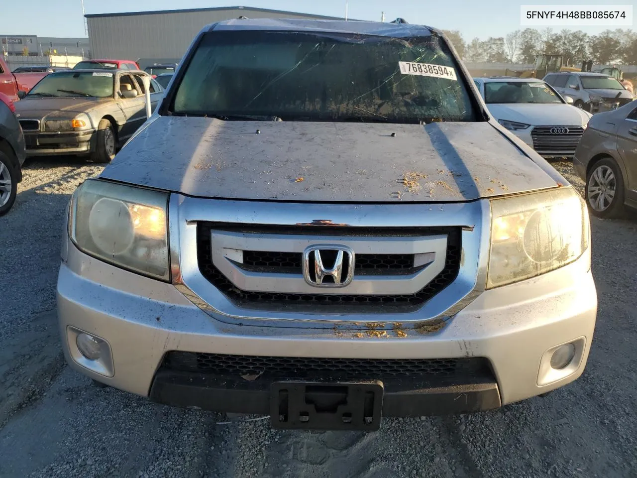 2011 Honda Pilot Ex VIN: 5FNYF4H48BB085674 Lot: 76838594