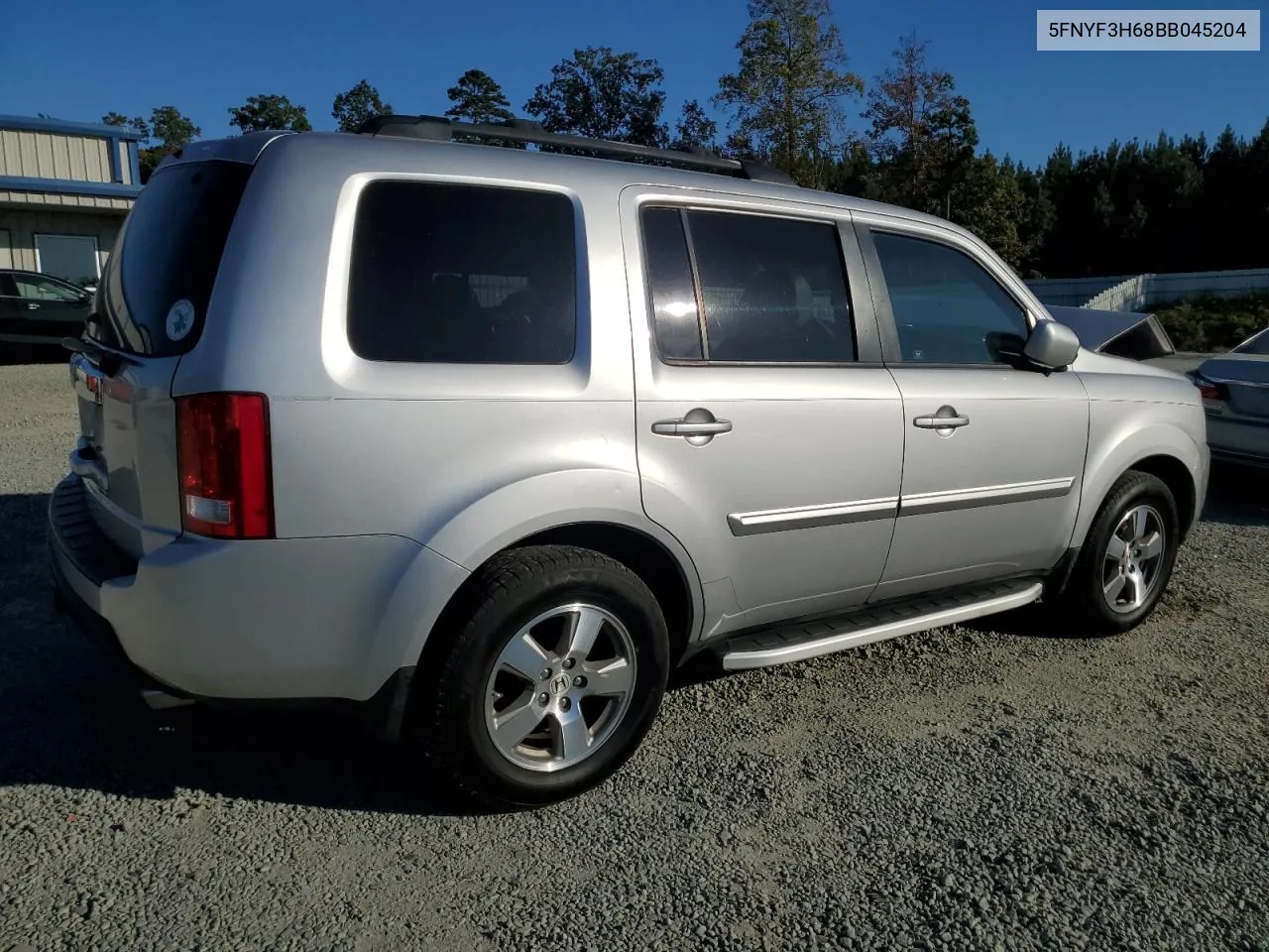 2011 Honda Pilot Exl VIN: 5FNYF3H68BB045204 Lot: 76972974