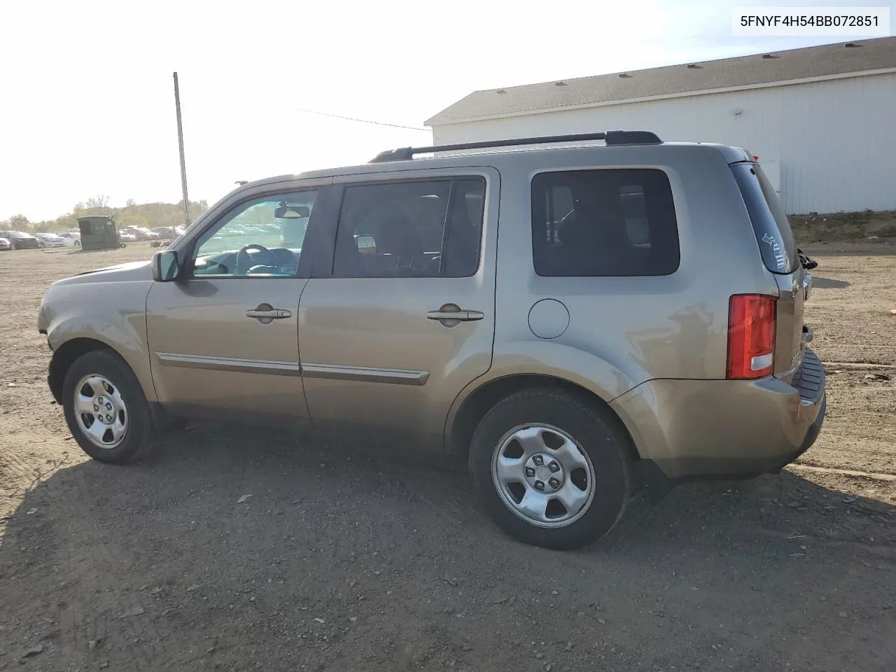 2011 Honda Pilot Exl VIN: 5FNYF4H54BB072851 Lot: 77007914