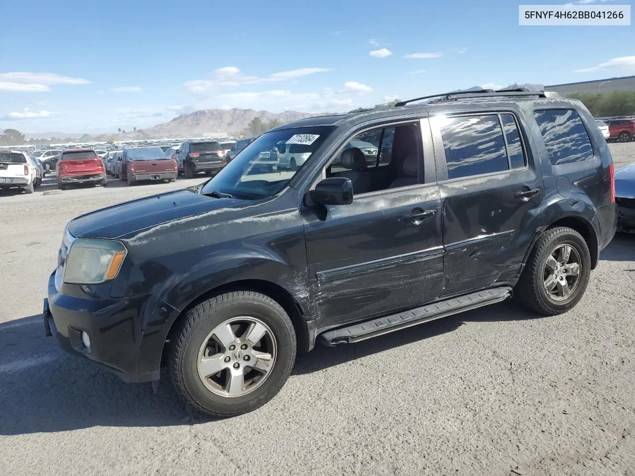 2011 Honda Pilot Exl VIN: 5FNYF4H62BB041266 Lot: 77132864