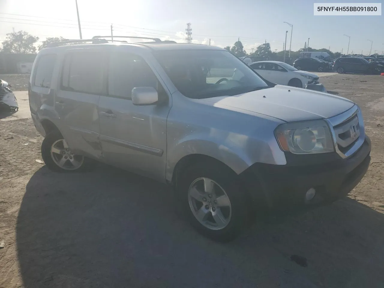 2011 Honda Pilot Exl VIN: 5FNYF4H55BB091800 Lot: 77543924