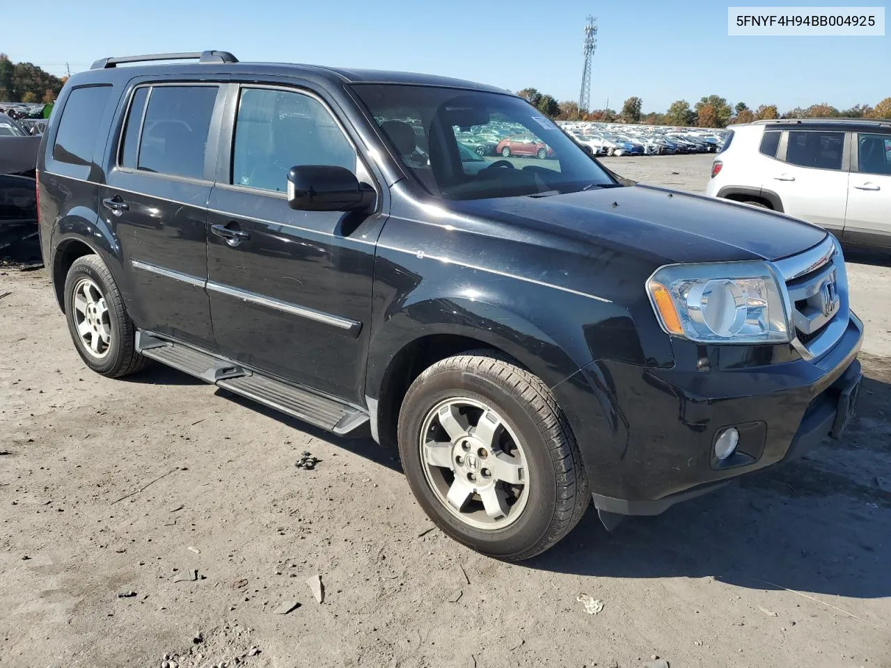 2011 Honda Pilot Touring VIN: 5FNYF4H94BB004925 Lot: 77551884