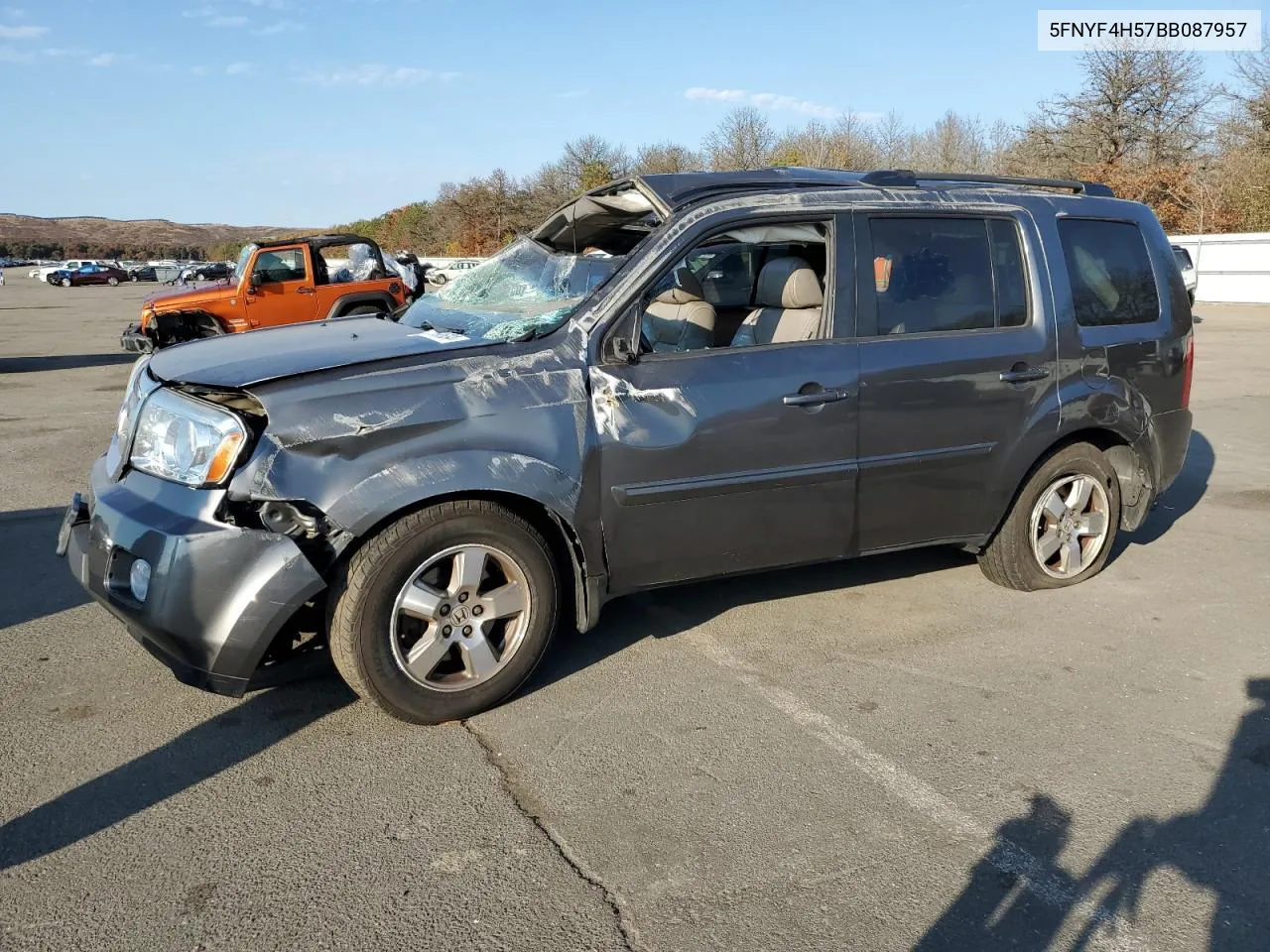 2011 Honda Pilot Exl VIN: 5FNYF4H57BB087957 Lot: 77659504