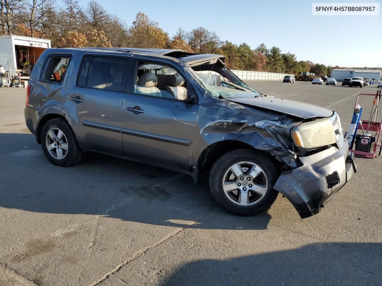 2011 Honda Pilot Exl VIN: 5FNYF4H57BB087957 Lot: 77659504