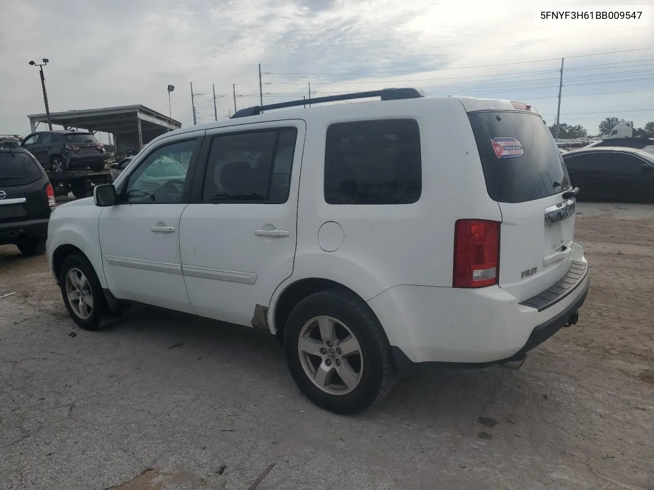 2011 Honda Pilot Exl VIN: 5FNYF3H61BB009547 Lot: 77894624