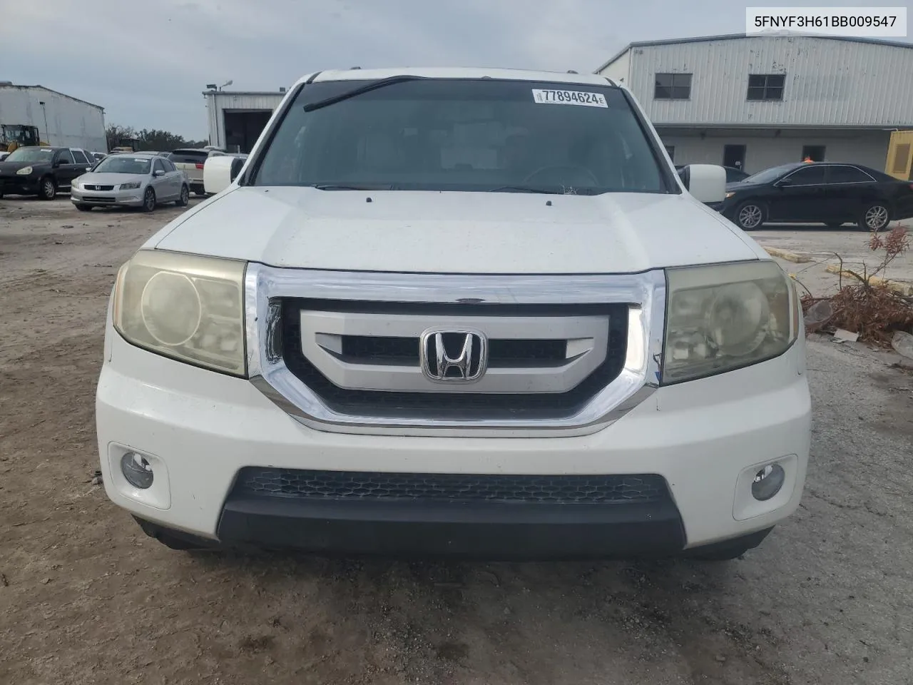 2011 Honda Pilot Exl VIN: 5FNYF3H61BB009547 Lot: 77894624