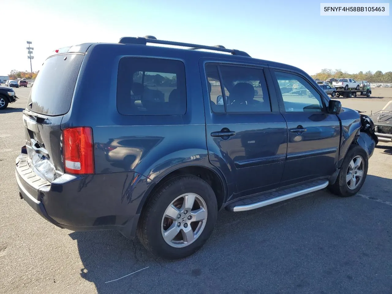 2011 Honda Pilot Exl VIN: 5FNYF4H58BB105463 Lot: 77991904