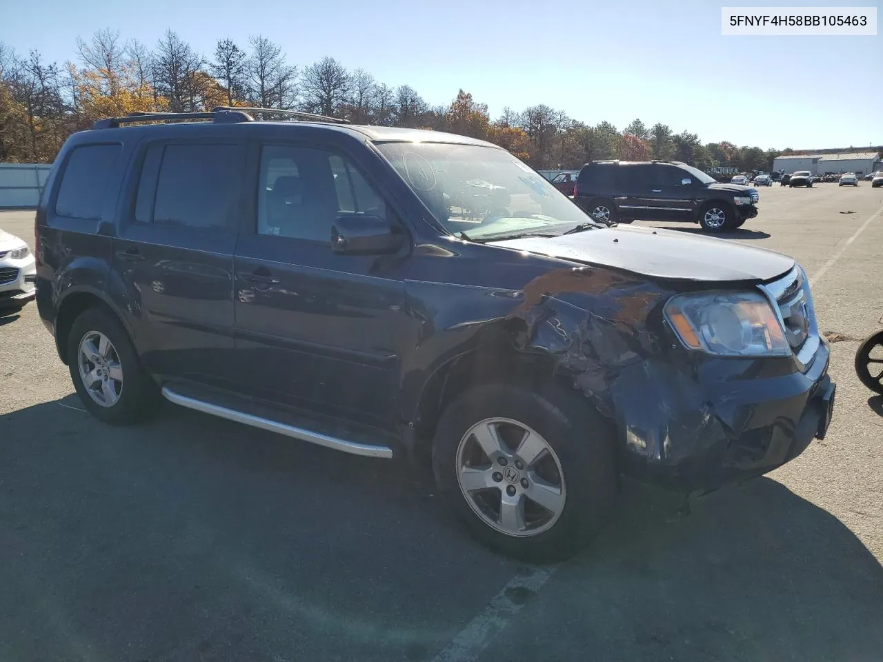 2011 Honda Pilot Exl VIN: 5FNYF4H58BB105463 Lot: 77991904