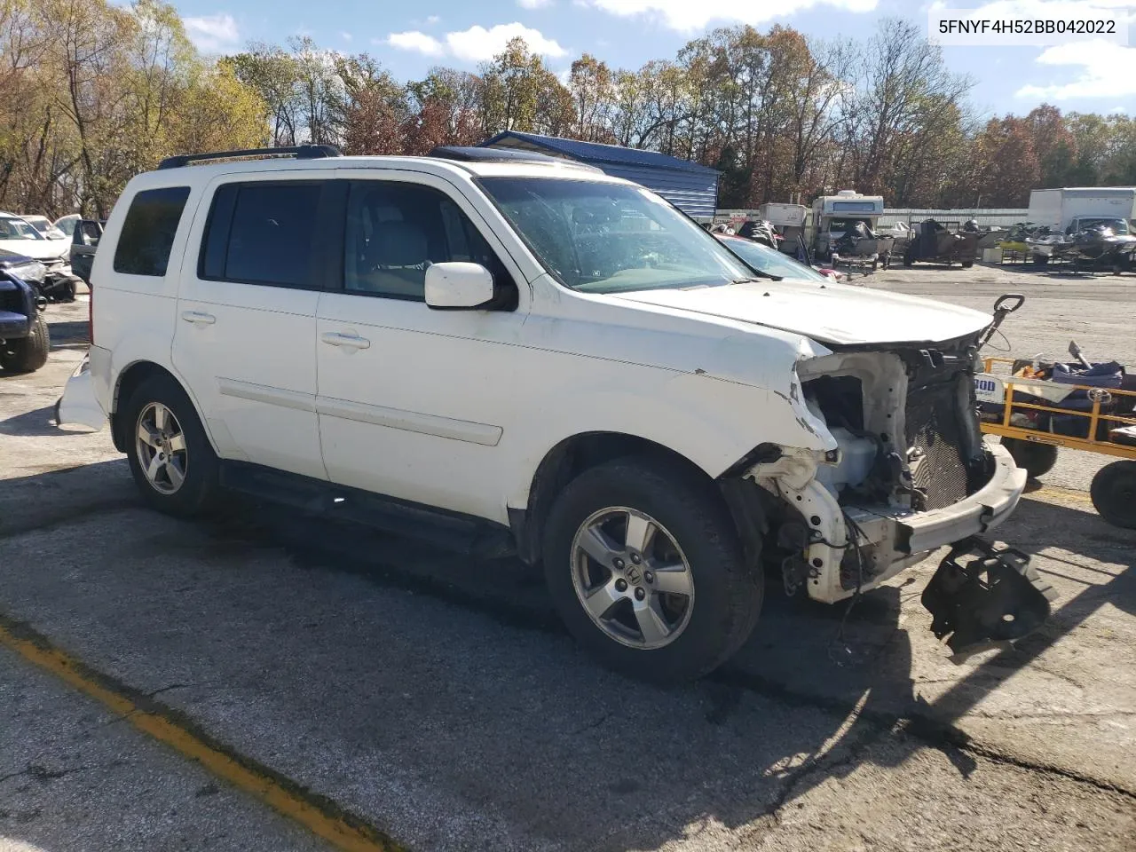 2011 Honda Pilot Exl VIN: 5FNYF4H52BB042022 Lot: 78634794