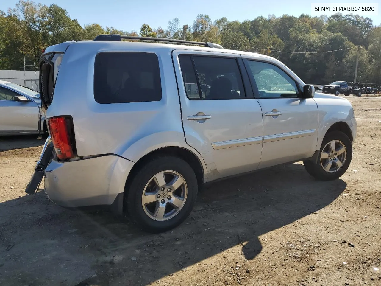 2011 Honda Pilot Ex VIN: 5FNYF3H4XBB045820 Lot: 78650824