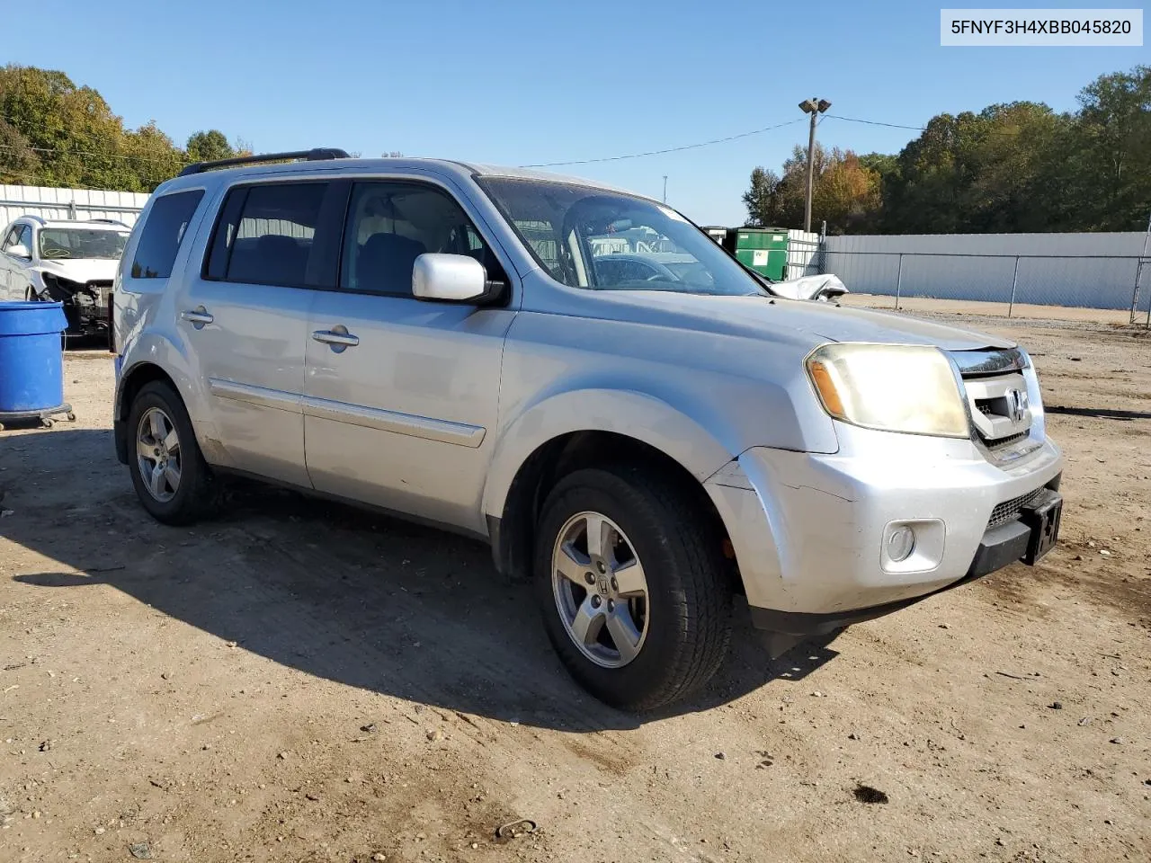 2011 Honda Pilot Ex VIN: 5FNYF3H4XBB045820 Lot: 78650824