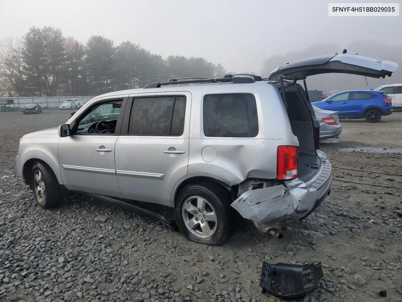 2011 Honda Pilot Exl VIN: 5FNYF4H51BB029035 Lot: 78933494