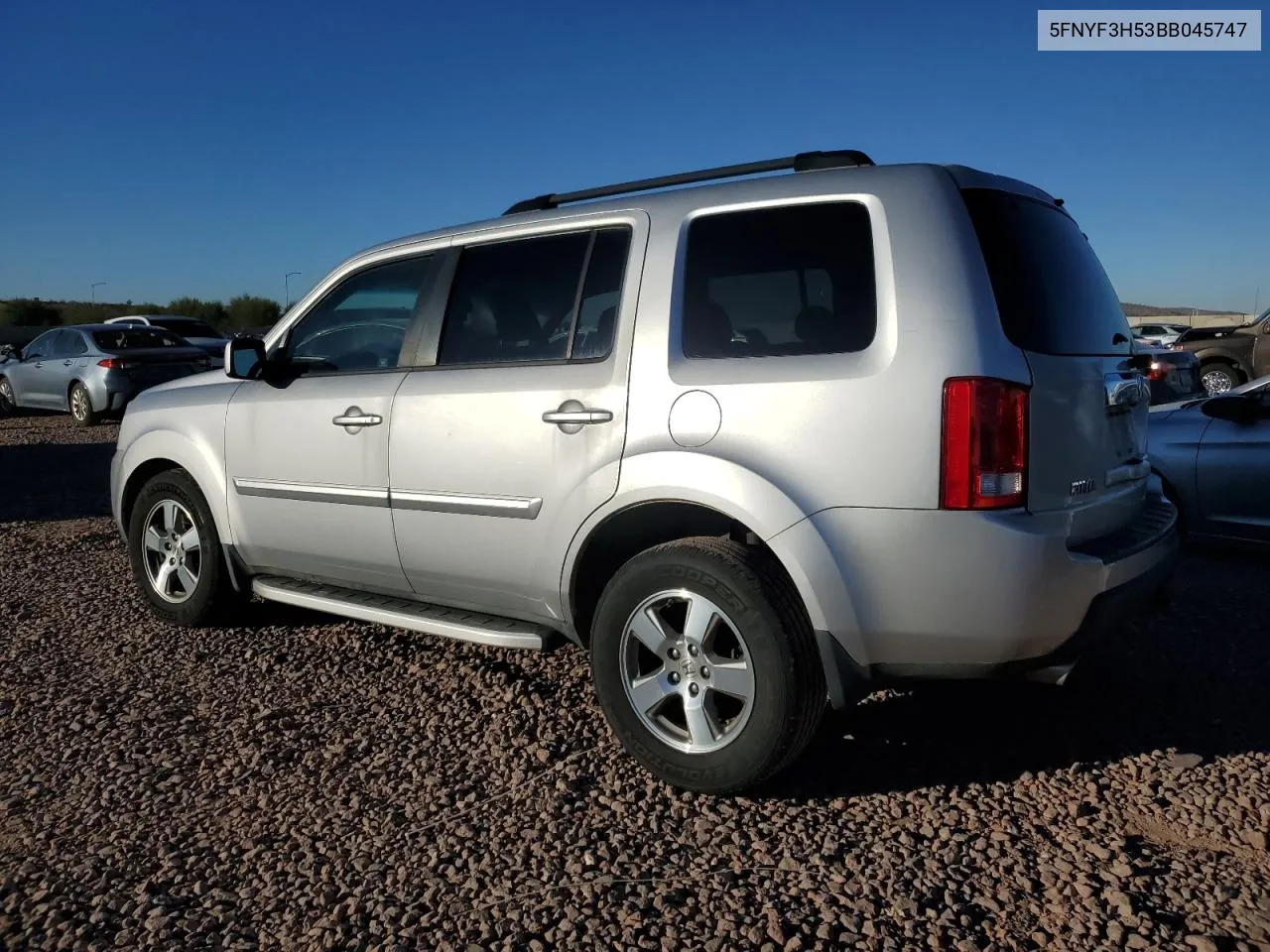 2011 Honda Pilot Exl VIN: 5FNYF3H53BB045747 Lot: 79532354