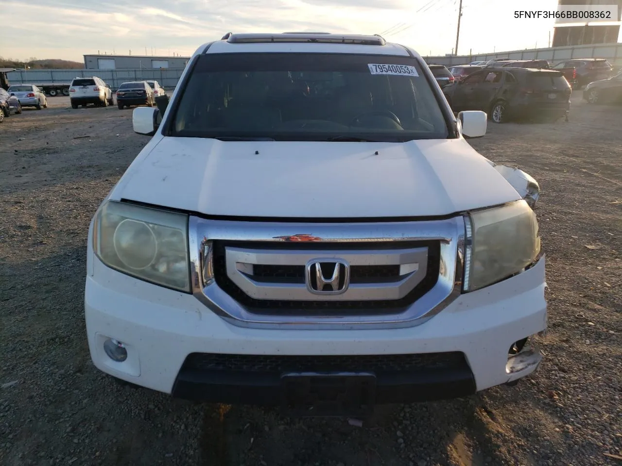 2011 Honda Pilot Exl VIN: 5FNYF3H66BB008362 Lot: 79540053