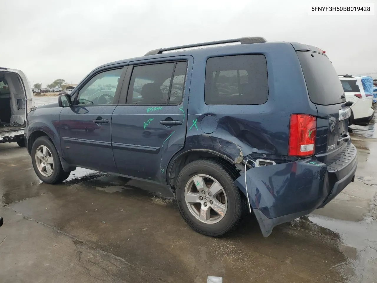 2011 Honda Pilot Exl VIN: 5FNYF3H50BB019428 Lot: 79682084