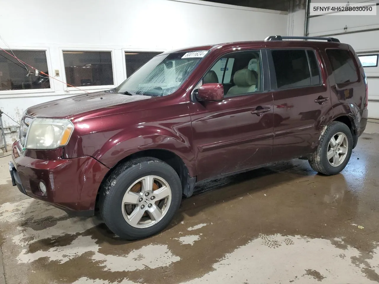 2011 Honda Pilot Exl VIN: 5FNYF4H62BB030090 Lot: 80011624