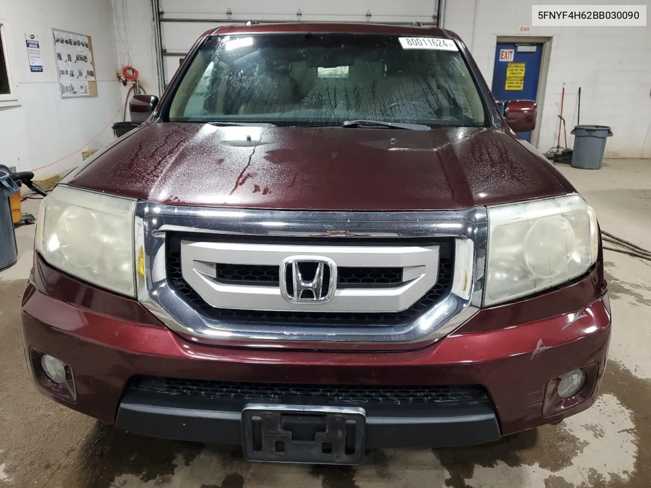 2011 Honda Pilot Exl VIN: 5FNYF4H62BB030090 Lot: 80011624