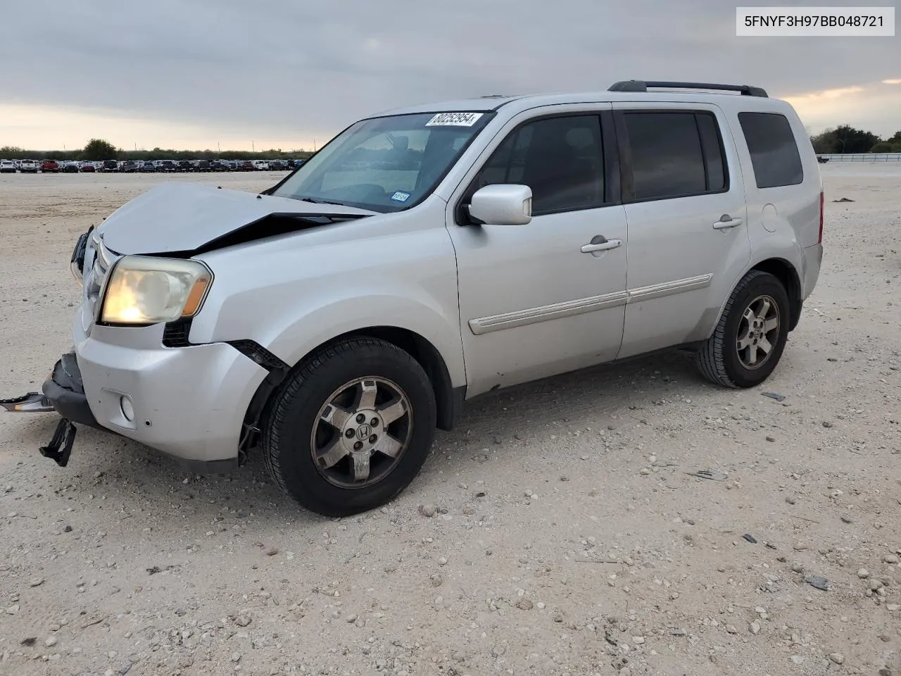 2011 Honda Pilot Touring VIN: 5FNYF3H97BB048721 Lot: 80252954