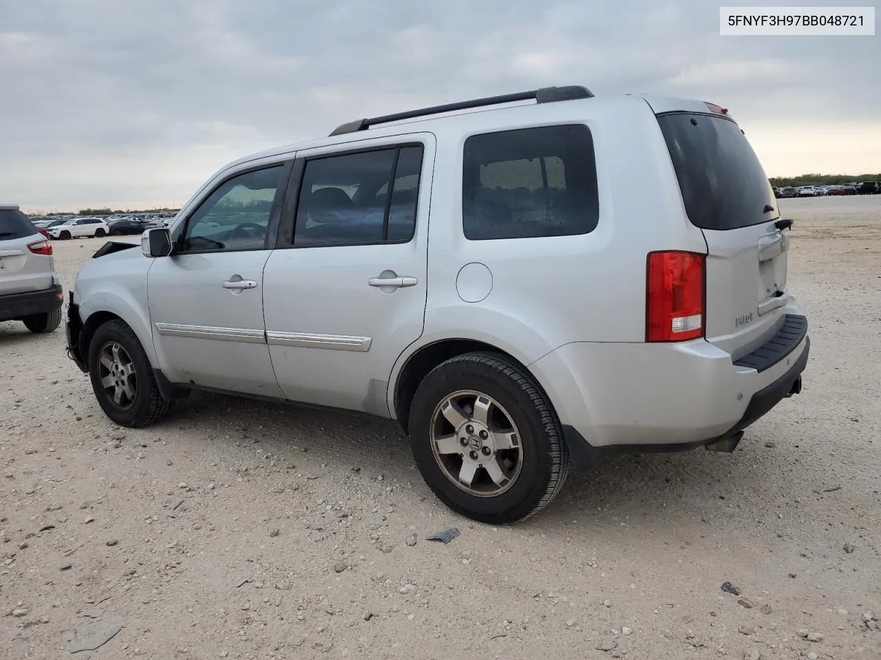 2011 Honda Pilot Touring VIN: 5FNYF3H97BB048721 Lot: 80252954