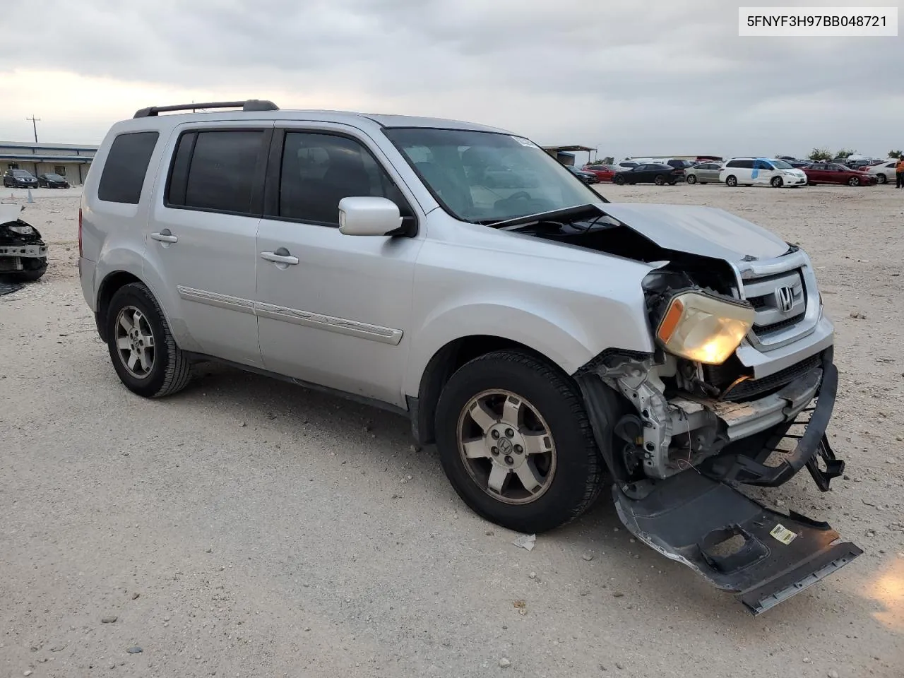 2011 Honda Pilot Touring VIN: 5FNYF3H97BB048721 Lot: 80252954