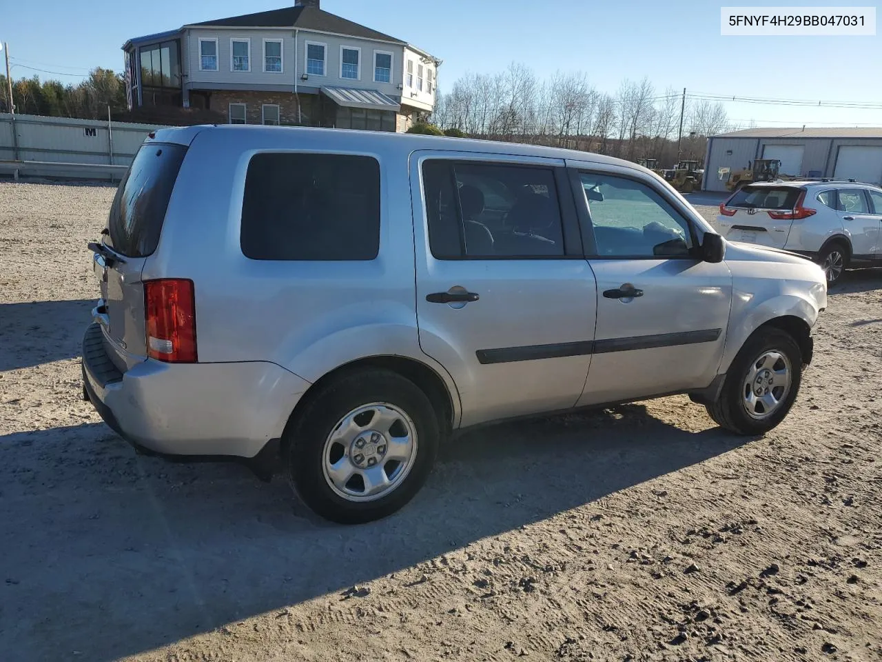 2011 Honda Pilot Lx VIN: 5FNYF4H29BB047031 Lot: 80271524