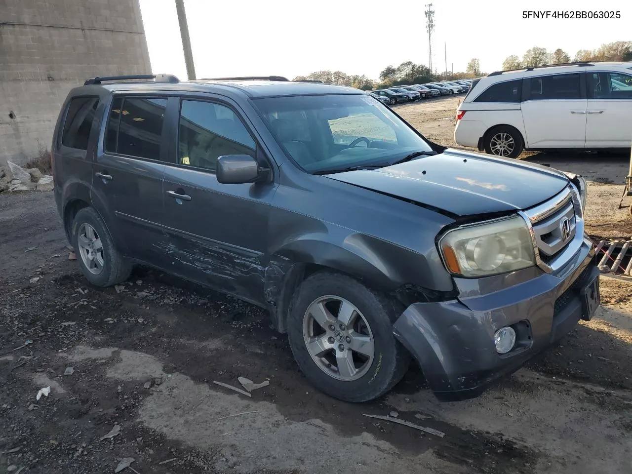 2011 Honda Pilot Exl VIN: 5FNYF4H62BB063025 Lot: 80288564